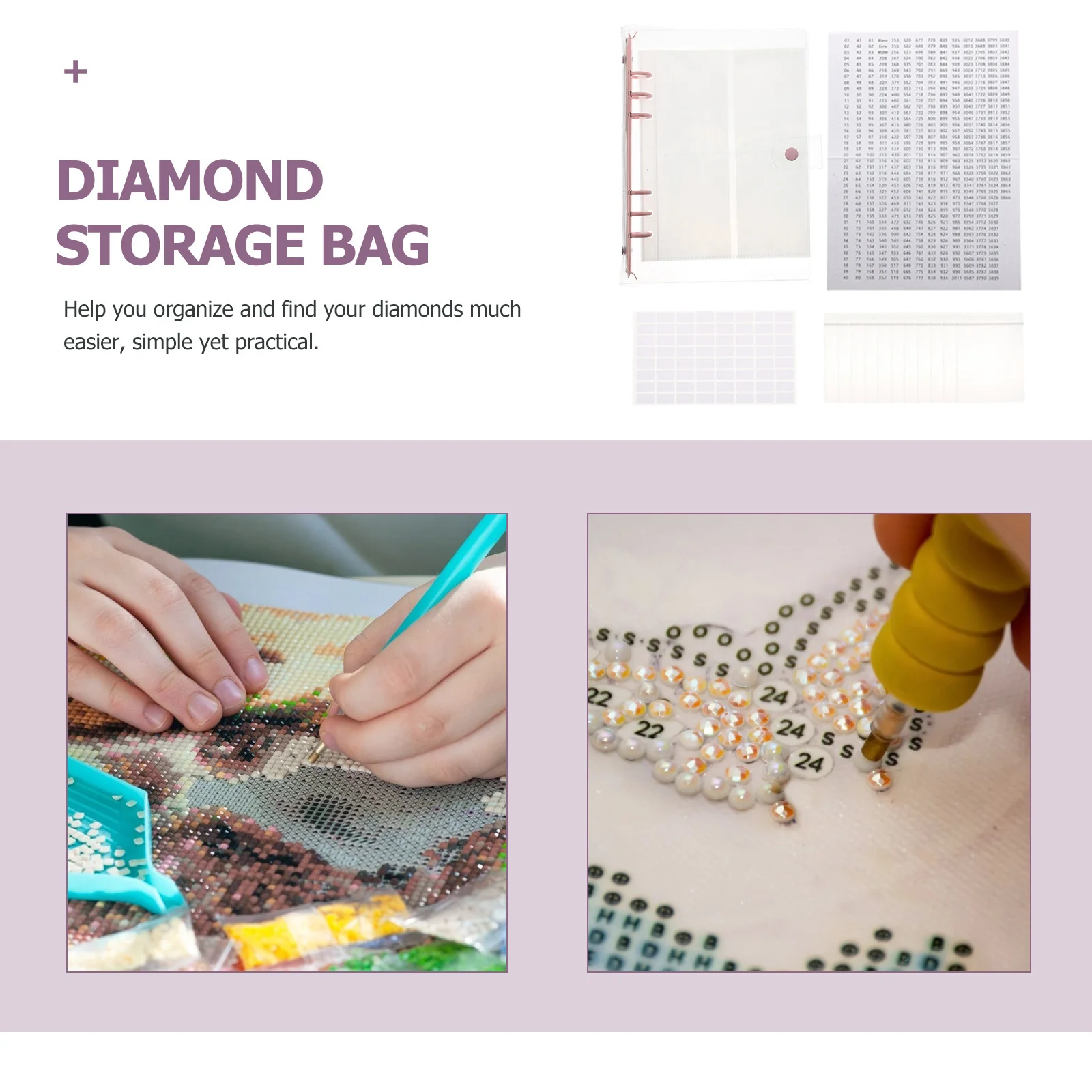 1Set Diamond Storage Book Premium Portable Beads Organizer for DIY Diamond Art Rhinestone Sorting Transparent Pouch Collection
1Set Diamond Storage Book Premium Portable Beads Organizer for DIY Diamond Art Rhinestone Sorting Transparent Pouch Collection