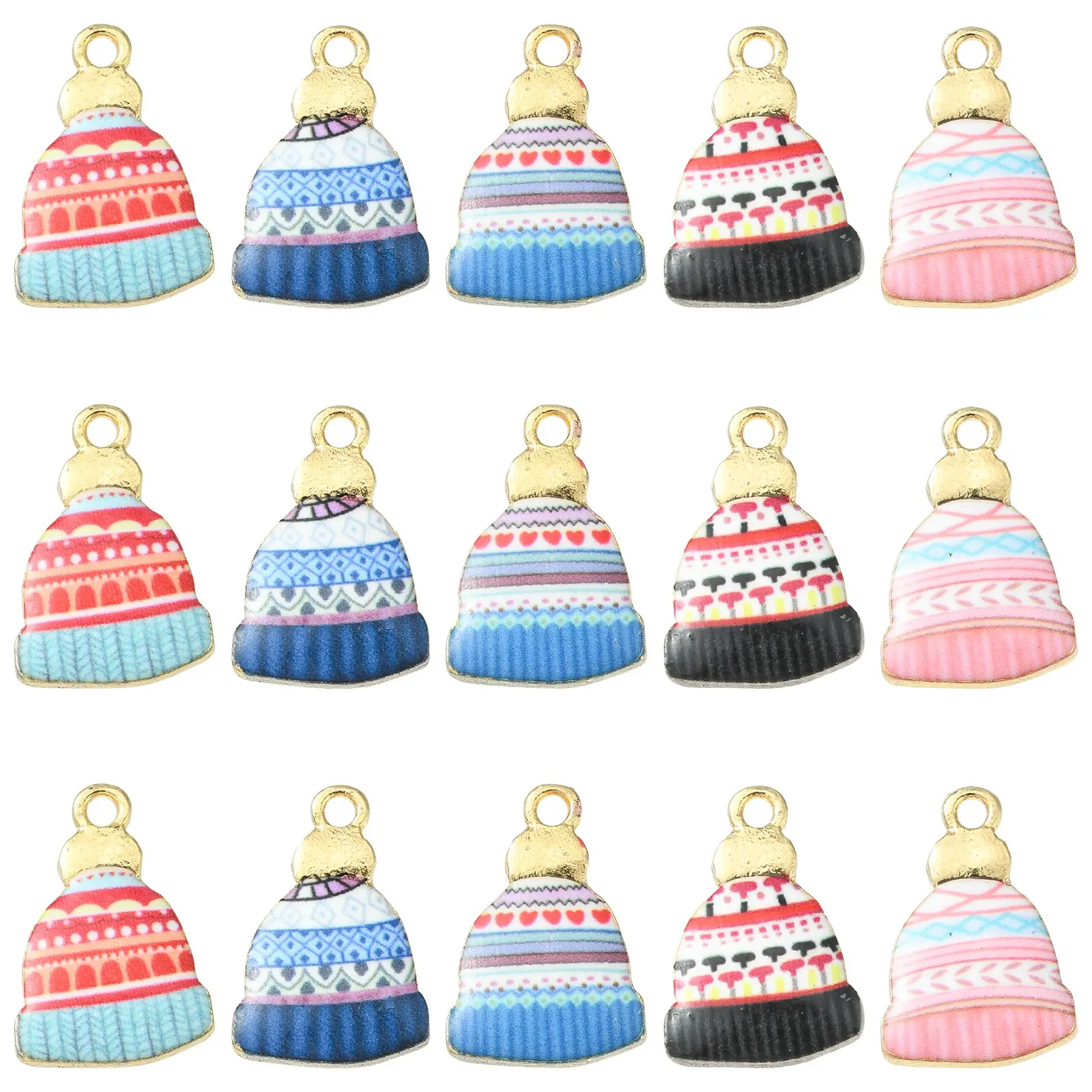25Pcs 5 Styles Winter Hat Enamel Charms Beanie Hat Charms Enamel Hat Cap Charms for Necklace Bracelet Earring Making DIY
25Pcs 5 Styles Winter Hat Enamel Charms Beanie Hat Charms Enamel Hat Cap Charms for Necklace Bracelet Earring Making DIY