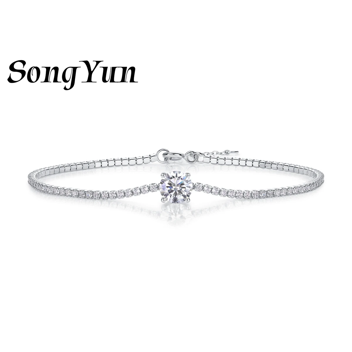 SONGYUN Designer Jewelry 925 Sterling Silver Bracelet Moissanite Diamond Station Bridal for Her 18K Gold Plated Bangle Bracelets
SONGYUN Designer Jewelry 925 Sterling Silver Bracelet Moissanite Diamond Station Bridal for Her 18K Gold Plated Bangle Bracelets