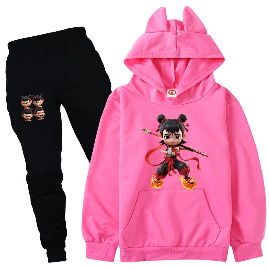 Movie Hoodie Nezha2 Hoodie Kids Cartoon Ne Zha Aobing Hoodies Pants 2pcs Sets Boys Hooded Sweatshirts Girls Pullover Sportsuits
Movie Hoodie Nezha2 Hoodie Kids Cartoon Ne Zha Aobing Hoodies Pants 2pcs Sets Boys Hooded Sweatshirts Girls Pullover Sportsuits