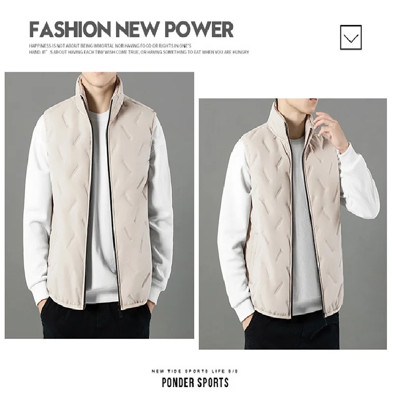 Осень и зима новый жилет мужской легкий и тонкий мужской пиджак тонкий стиль воротник-стойка с толстым пухом и плюшем для ношения снаружи t
Осень и зима новый жилет мужской легкий и тонкий мужской пиджак тонкий стиль воротник-стойка с толстым пухом и плюшем для ношения снаружи t