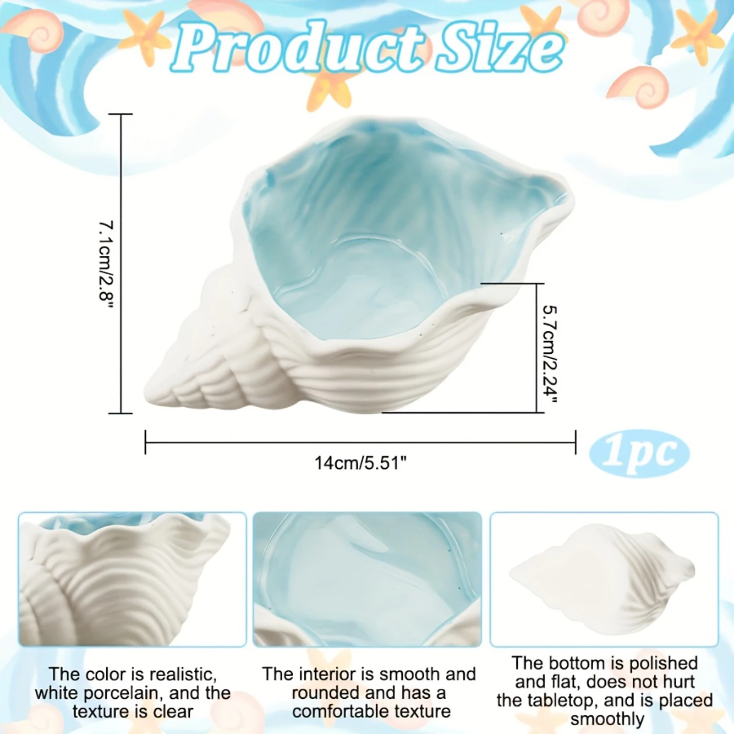 1pc Conch Shaped Jewelry Tray, Ring & Earring Holder, Decorative Jewelry Display Tray, Jewelry Organizer For Rings, Earrings, B
1pc Conch Shaped Jewelry Tray, Ring & Earring Holder, Decorative Jewelry Display Tray, Jewelry Organizer For Rings, Earrings, B