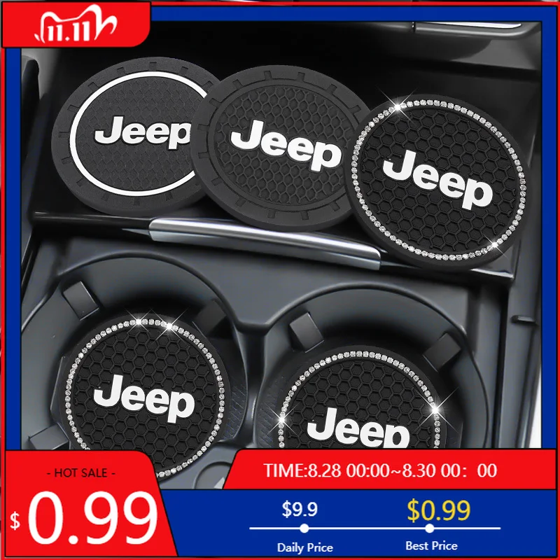 Cup Holders 2Pcs Silica Gel Car Water Cup Mat Anti Noise Coaster For Jeep Grand Cherokee Wrangler JK Gladiator Compass Renegade
Cup Holders 2Pcs Silica Gel Car Water Cup Mat Anti Noise Coaster For Jeep Grand Cherokee Wrangler JK Gladiator Compass Renegade