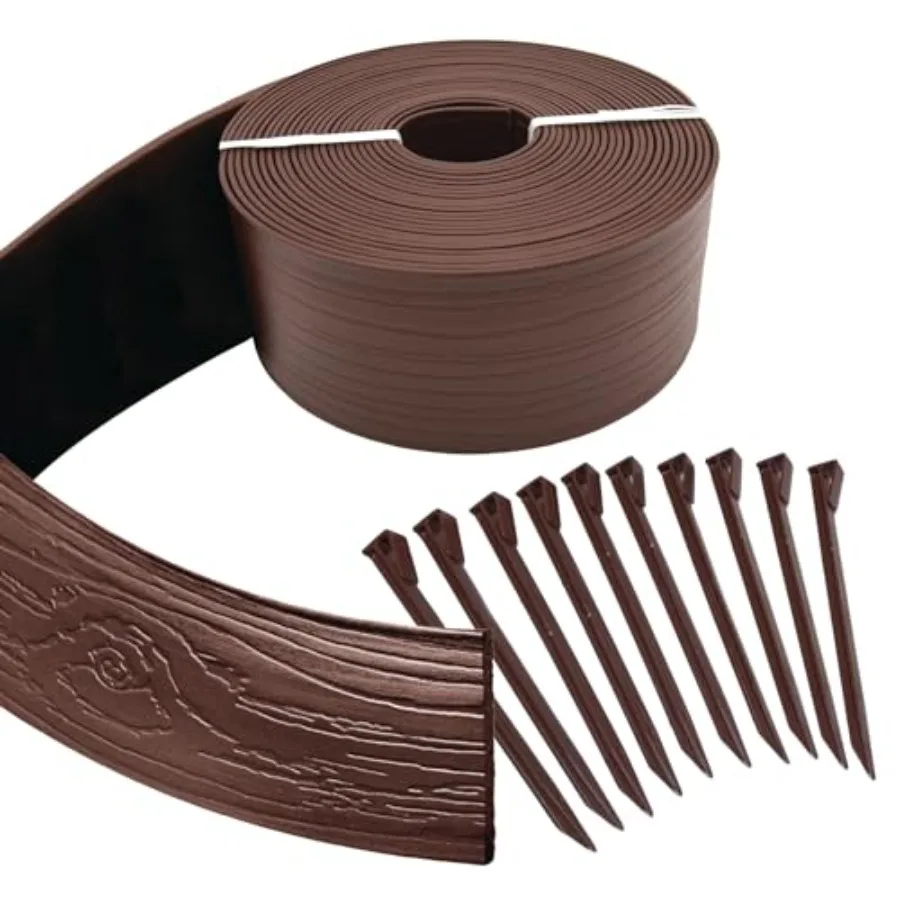 Terrace Board, Landscape Coiled Edging, Grass Barrier, Bender Board, Flower Bed, Vegetable Garden Borders 5 in. x 40 ft. with 1
Terrace Board, Landscape Coiled Edging, Grass Barrier, Bender Board, Flower Bed, Vegetable Garden Borders 5 in. x 40 ft. with 1
