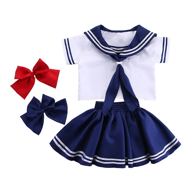 Japan Anime School JK Uniform Kids Sailor Dress Boys Shorts Girls Skirts Sailor Moon Halloween Cosplay Costume Navy Blue Suit
Japan Anime School JK Uniform Kids Sailor Dress Boys Shorts Girls Skirts Sailor Moon Halloween Cosplay Costume Navy Blue Suit