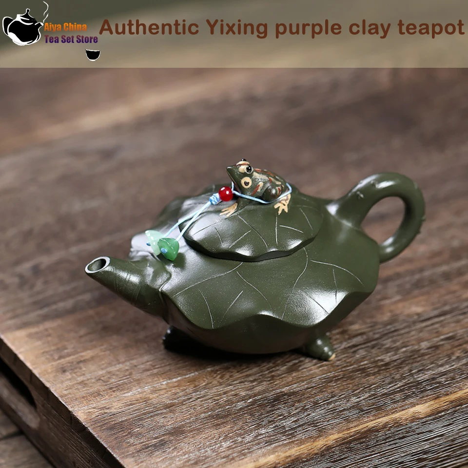 Yixing Purple clay teapot, original ore, green mud lotus pond, listening to the rain, Chinese teapot, Kung Fu tea set health pot
Yixing Purple clay teapot, original ore, green mud lotus pond, listening to the rain, Chinese teapot, Kung Fu tea set health pot