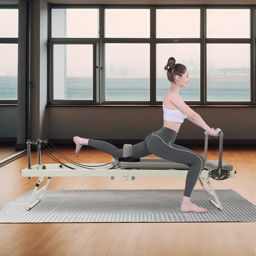 Foldable Pilates Reformer Workout Machine Yoga Reformer Cardio Fitness Rebounder
Foldable Pilates Reformer Workout Machine Yoga Reformer Cardio Fitness Rebounder