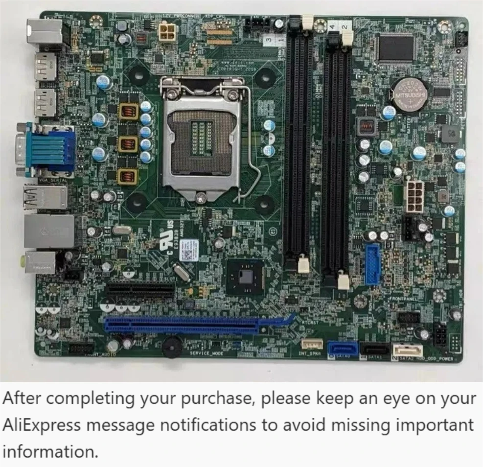 For DELL 9020 7020 T1700 SFF main board XCR8D W49N2 0V62H 2YYK5 4JGCK (store code: 0233)
For DELL 9020 7020 T1700 SFF main board XCR8D W49N2 0V62H 2YYK5 4JGCK (store code: 0233)