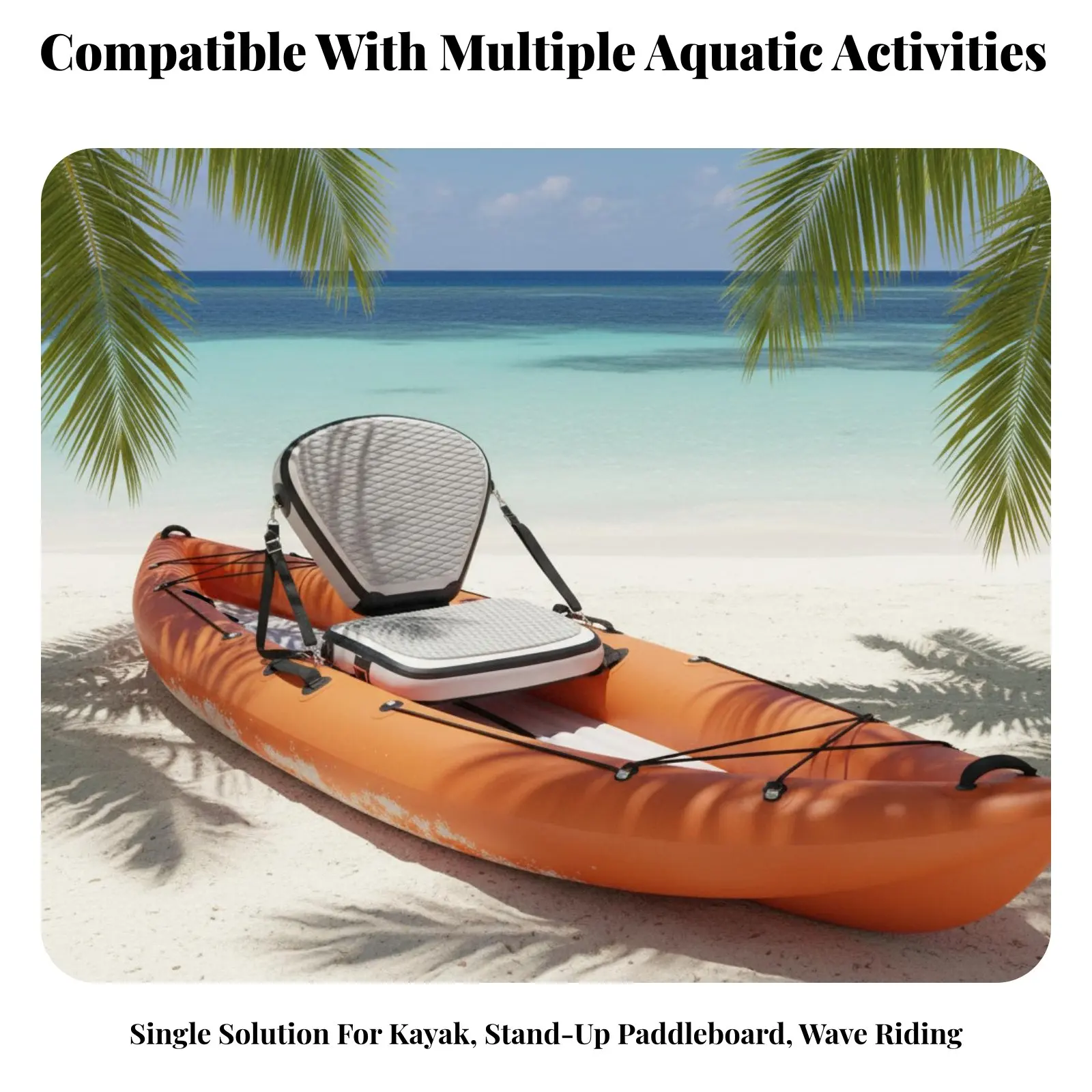 Inflatable Kayak Seat Easy to Inflate and Deflate Stand-up Paddleboard Spine Rest Seat Foldable Adjustable Straps for Canoeists
Inflatable Kayak Seat Easy to Inflate and Deflate Stand-up Paddleboard Spine Rest Seat Foldable Adjustable Straps for Canoeists