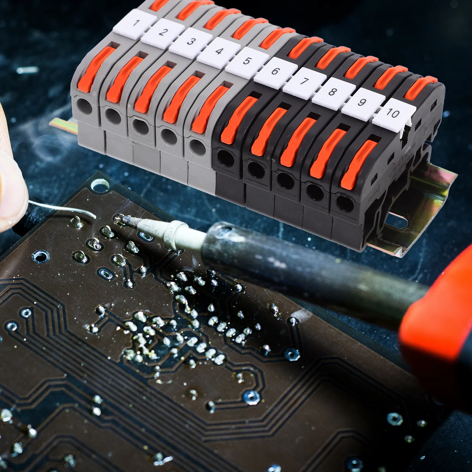 1 Set Din Rail Kit 28-12 Awg Compact For Electrical Wiring Transparent Storage Box Included Connector Blocks Electrical Wire
1 Set Din Rail Kit 28-12 Awg Compact For Electrical Wiring Transparent Storage Box Included Connector Blocks Electrical Wire