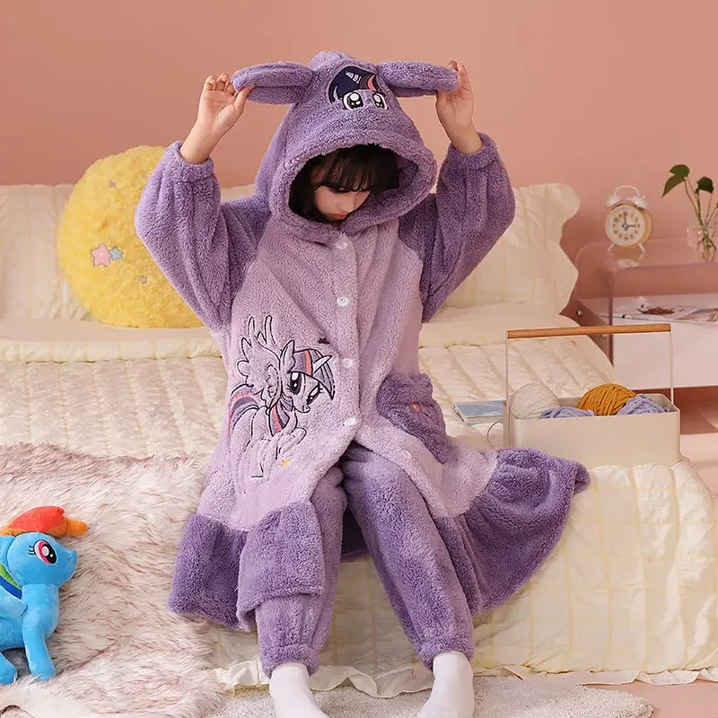 My Little Pony Twilight Sparkle Pinkie Pie Cartoon Plush Girls Pajamas Thickened Pajamas Warm Children's Home Clothes Set Gift
My Little Pony Twilight Sparkle Pinkie Pie Cartoon Plush Girls Pajamas Thickened Pajamas Warm Children's Home Clothes Set Gift