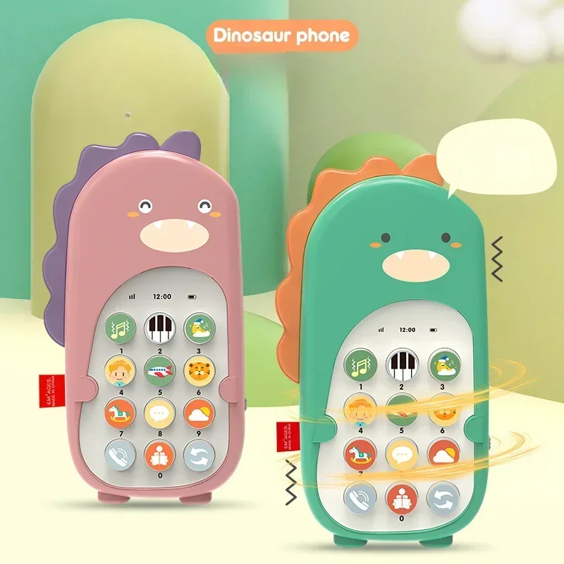 Baby Mobile Phone Toys, Children's Baby Educational Early Education Stories, Simulated Phone Dinosaur Vibration Mobile Phone 
Baby Mobile Phone Toys, Children's Baby Educational Early Education Stories, Simulated Phone Dinosaur Vibration Mobile Phone