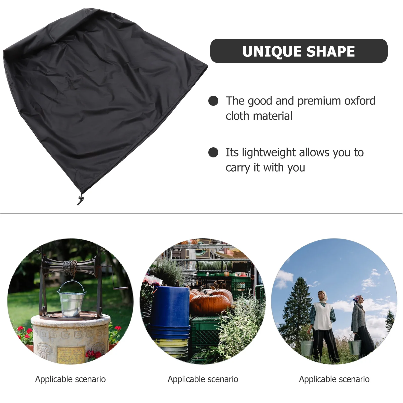 Oxford Cloth Waterproof Dustproof Rain Cover Lightweight Foldable Easy Storage Outdoor Bucket Long Term Use
Oxford Cloth Waterproof Dustproof Rain Cover Lightweight Foldable Easy Storage Outdoor Bucket Long Term Use