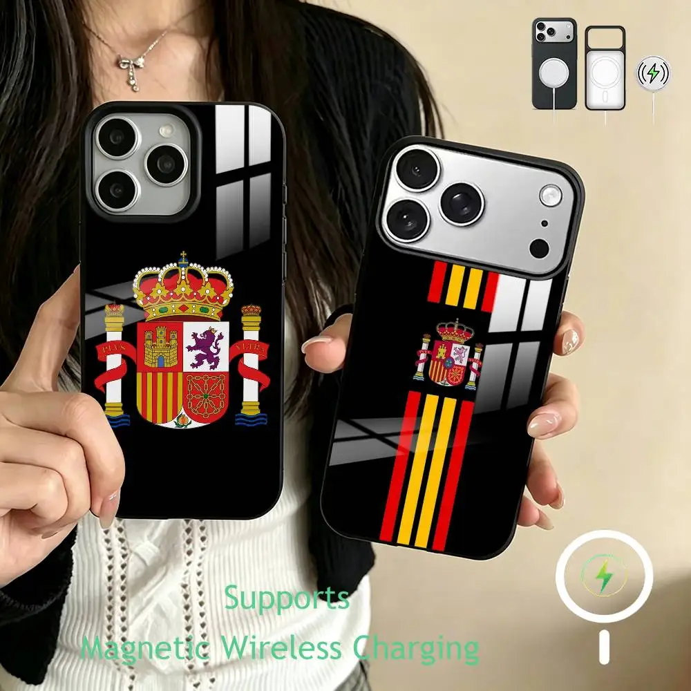 S-Spain Spanish Flag Art Phone Case For iPhone17,16,15,14,13,12,11 Plus,Pro Supports Magnetic Wireless Charging
S-Spain Spanish Flag Art Phone Case For iPhone17,16,15,14,13,12,11 Plus,Pro Supports Magnetic Wireless Charging