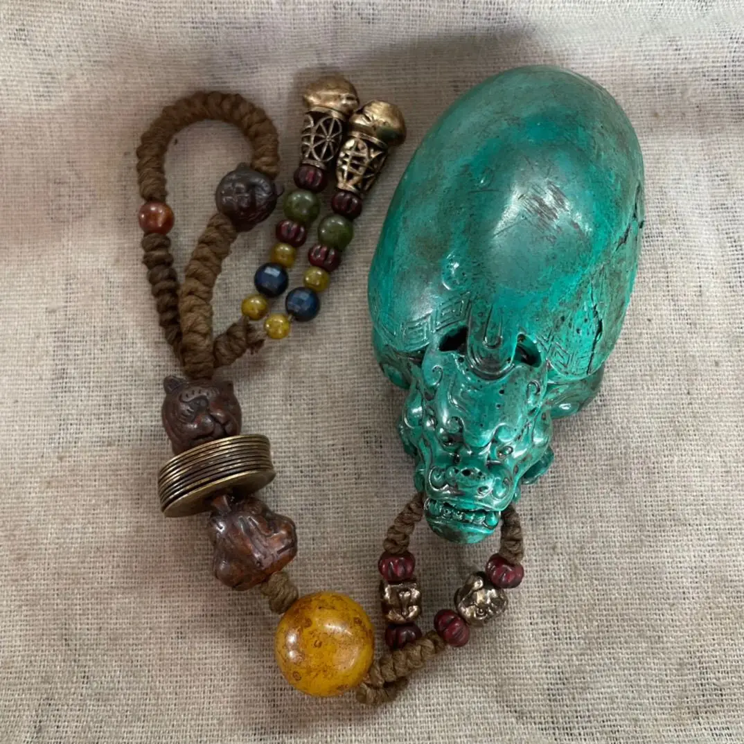 New retro turquoise dragon turtle pendant antique craftsmanship
New retro turquoise dragon turtle pendant antique craftsmanship