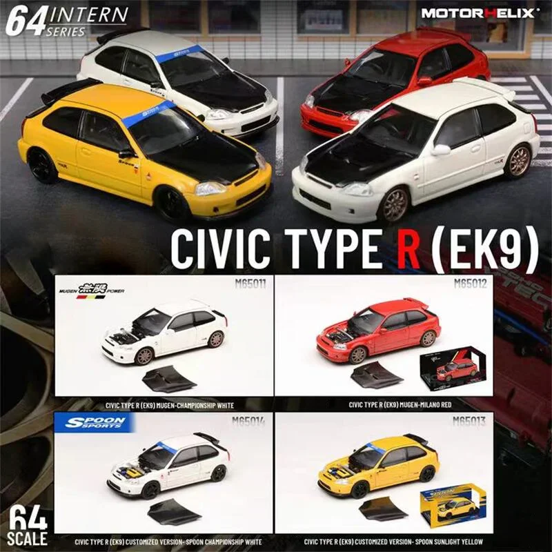 Motorhelix MH 1:64 Civic Type R(EK9) INTERN SERIES Коллекция литых моделей автомобилей Миниатюрная коллекция
Motorhelix MH 1:64 Civic Type R(EK9) INTERN SERIES Коллекция литых моделей автомобилей Миниатюрная коллекция