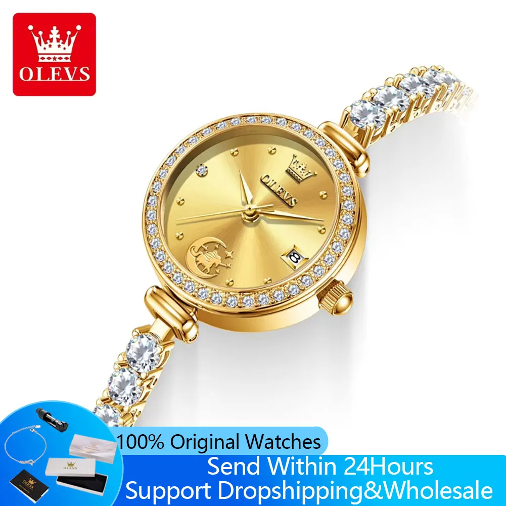 OLEVS 2998 Full Diamond Quartz Watches for Women Original Luxury Elegant Fashion Waterproof Auto Date Ladies Dress Wristwatches
OLEVS 2998 Full Diamond Quartz Watches for Women Original Luxury Elegant Fashion Waterproof Auto Date Ladies Dress Wristwatches
