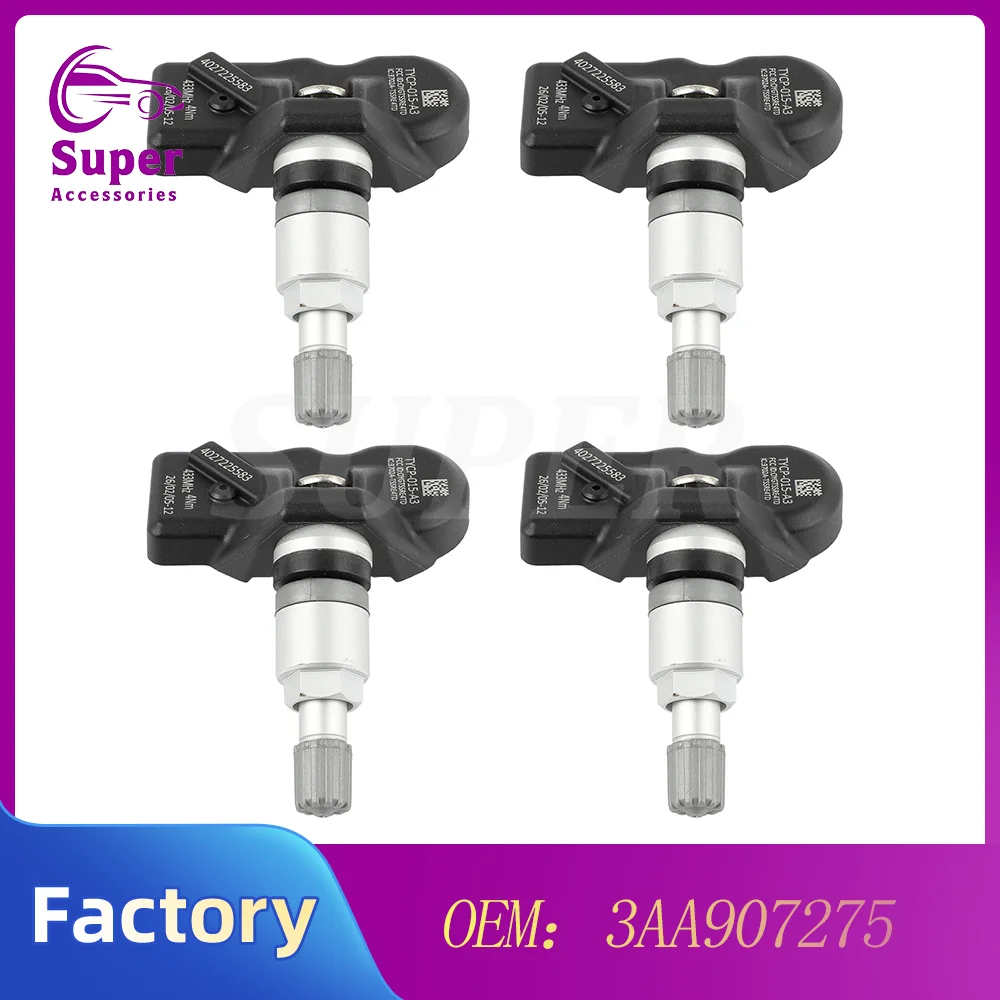1/4 PCS Tire Pressure Sensor 3AA907275B for Volkswagen Passat B6 2010-2015 CC 2008-2014 Tiguan 2012-2021
1/4 PCS Tire Pressure Sensor 3AA907275B for Volkswagen Passat B6 2010-2015 CC 2008-2014 Tiguan 2012-2021