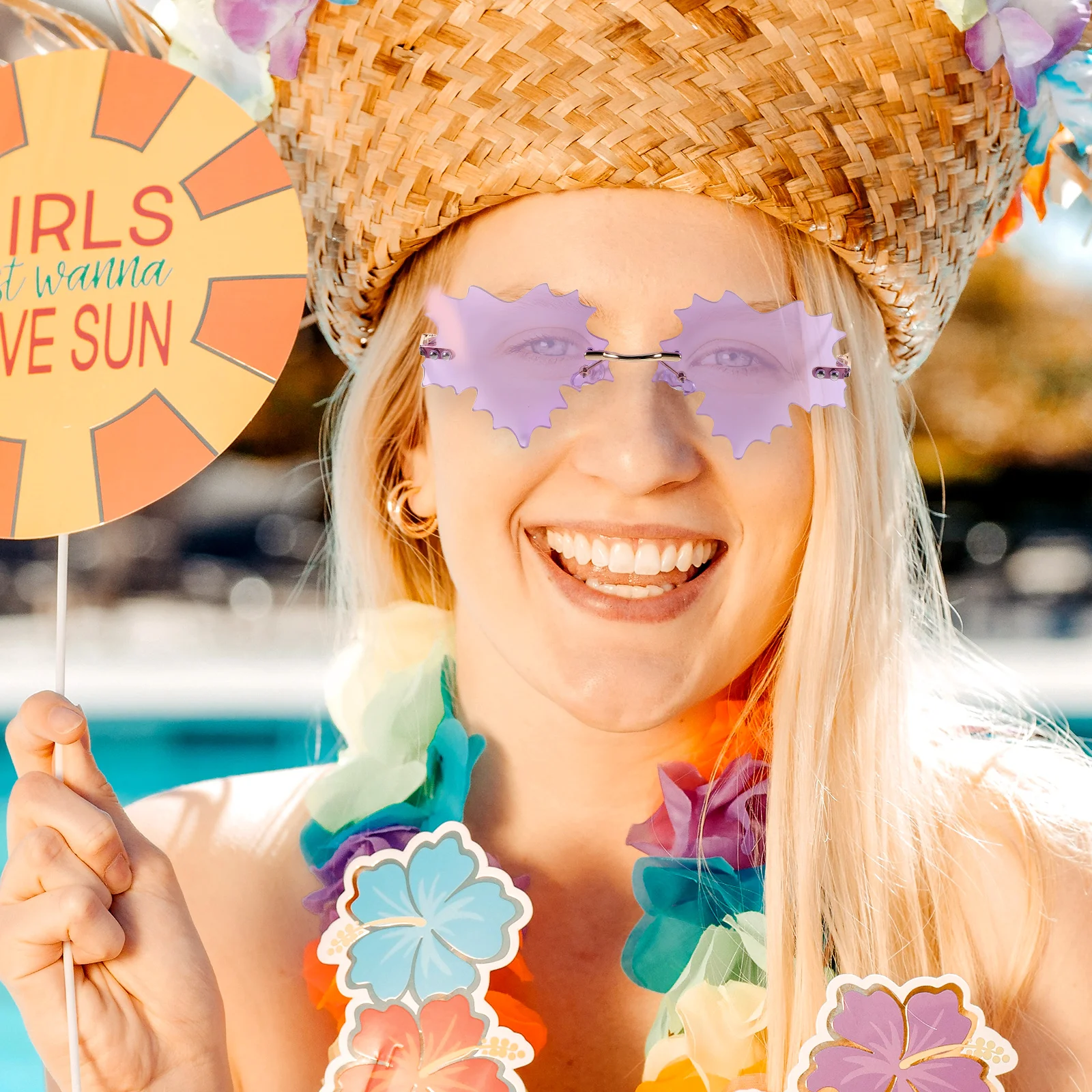 Leaf Shaped Rave Accessories For Women Rave Fun Colored Disco Rimless Women 90s Frameless Party Adults Cool Glasses Trendy
Leaf Shaped Rave Accessories For Women Rave Fun Colored Disco Rimless Women 90s Frameless Party Adults Cool Glasses Trendy