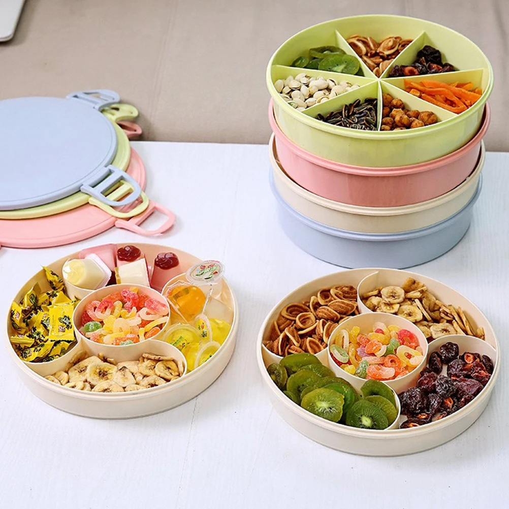 Double Layer Plastic Box Fruit Serving Plate Desserts Tray Separate Compartment Snack Candy Dish Tableware with Sealing Cover fo
Double Layer Plastic Box Fruit Serving Plate Desserts Tray Separate Compartment Snack Candy Dish Tableware with Sealing Cover fo