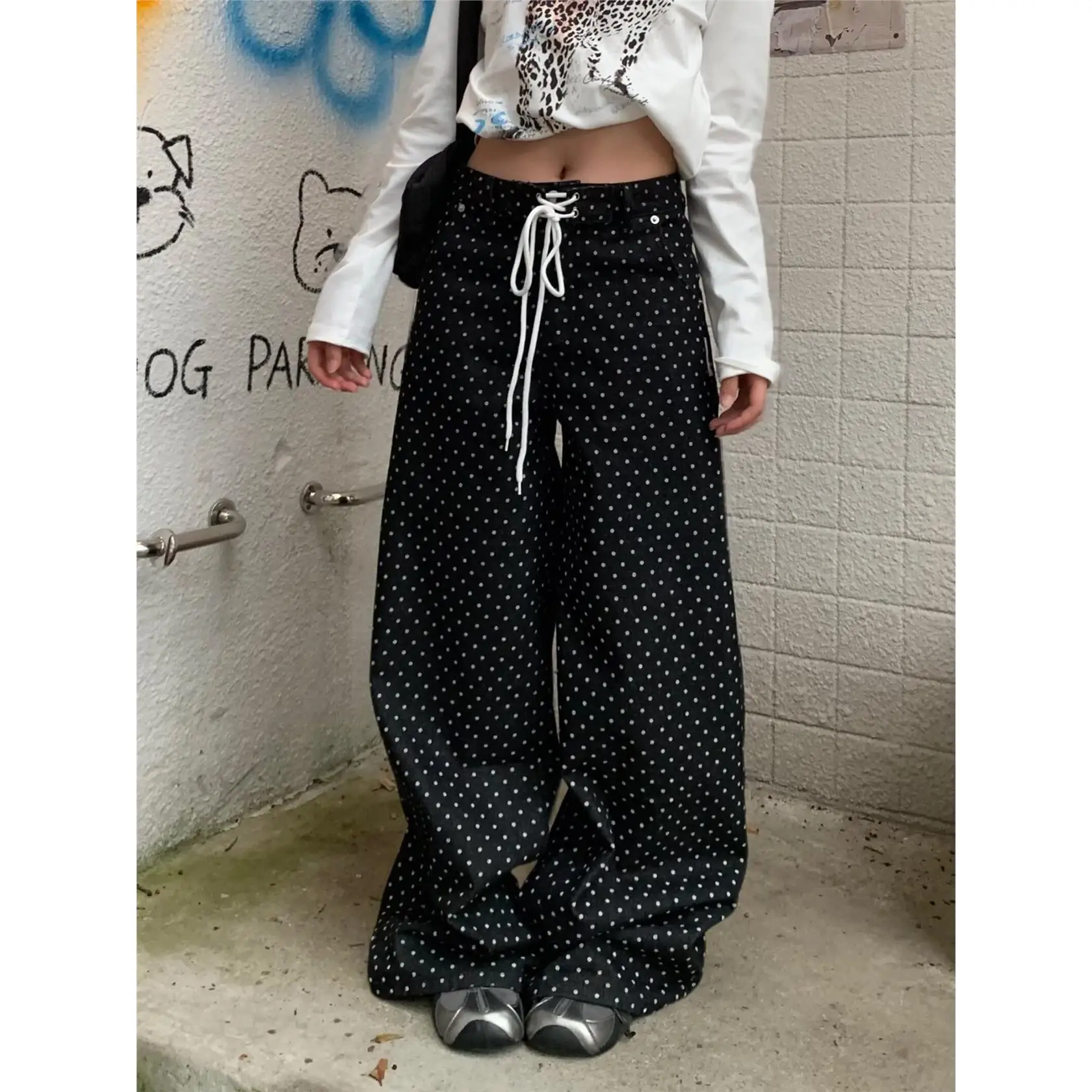 Comfortable Loose Polka Dot Denim Pants High Waist Straight Leg Fashionable Trendy Women's Jeans Casual High Elasticity
Comfortable Loose Polka Dot Denim Pants High Waist Straight Leg Fashionable Trendy Women's Jeans Casual High Elasticity
