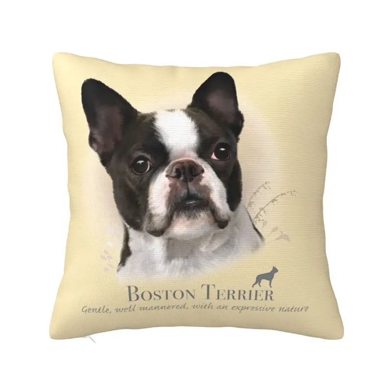 Чехол для подушки Бостон-терьера 40x40 см, мягкий полиэстер, наволочка для домашних животных, собак, наволочка для дивана, украшения автомобиля, постельные принадлежности, наволочка
Чехол для подушки Бостон-терьера 40x40 см, мягкий полиэстер, наволочка для домашних животных, собак, наволочка для дивана, украшения автомобиля, постельные принадлежности, наволочка