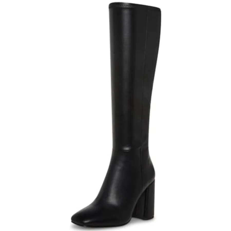 SOVANYOU Women's Faux Leather Tall Boots Fashion Square Toe Chunky Heel Knee High Boots with Side Zip
SOVANYOU Women's Faux Leather Tall Boots Fashion Square Toe Chunky Heel Knee High Boots with Side Zip