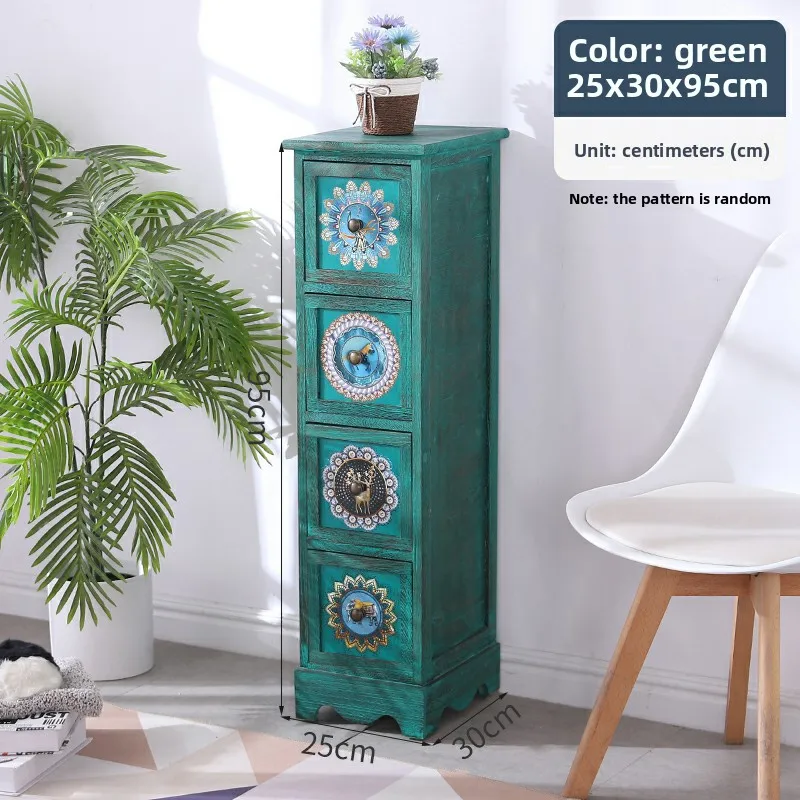Thickened Solid Wood Vintage Drawer Narrow Gap Storage Cabinet Anti Slip Pad Retro Handle for Bedroom Nightstand Dresser Extra
Thickened Solid Wood Vintage Drawer Narrow Gap Storage Cabinet Anti Slip Pad Retro Handle for Bedroom Nightstand Dresser Extra