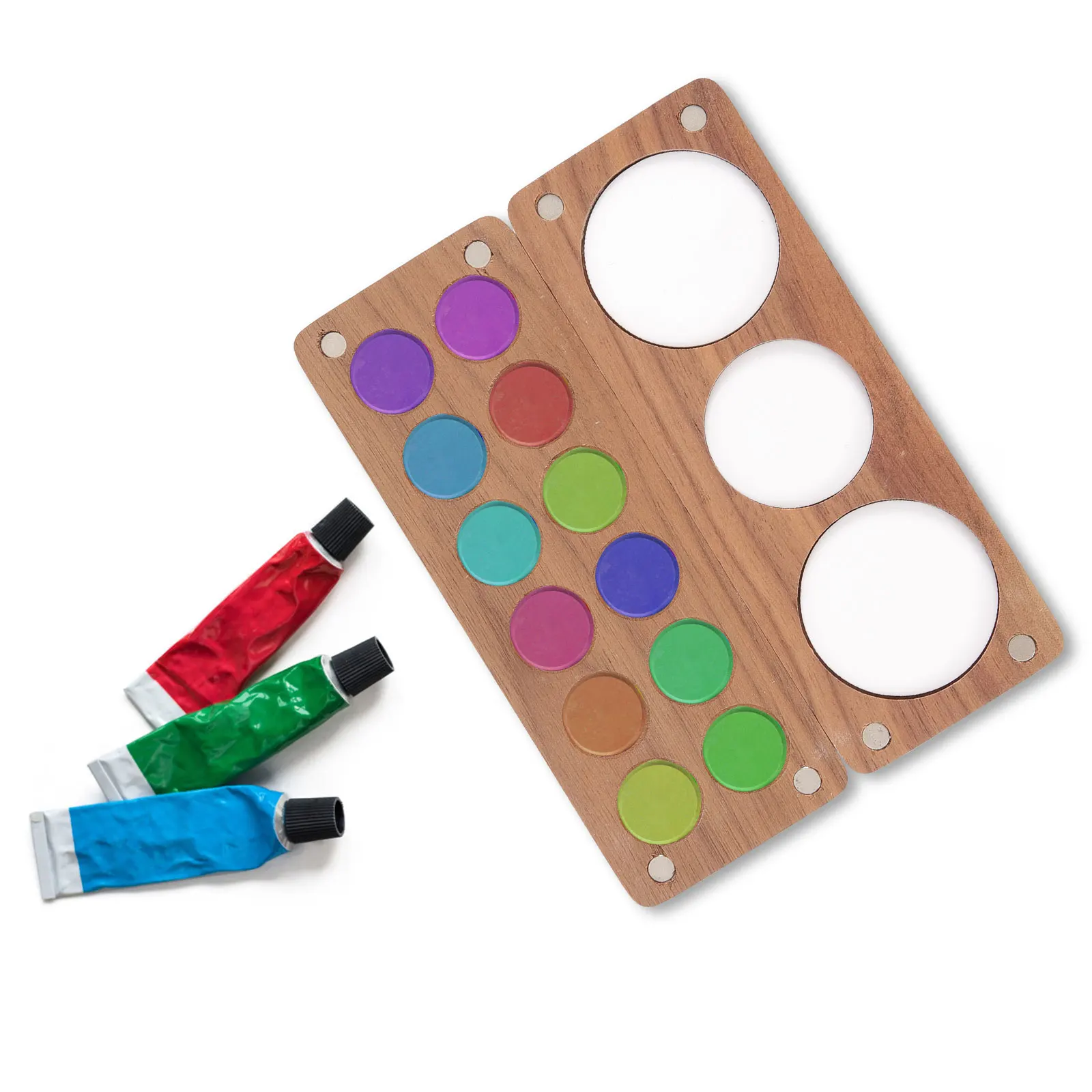 Wooden Watercolor Palette Empty 12 Spaces Mixing Travel Sketching Walnut Paint Box Trays Kids Adults Beginners Portable Outdoor
Wooden Watercolor Palette Empty 12 Spaces Mixing Travel Sketching Walnut Paint Box Trays Kids Adults Beginners Portable Outdoor