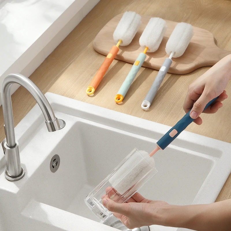 Removable Sponge Baby Bottle Cup Brush Kitchen Rainbow Cup Scouring Cloth Long-handled Brush Cleaning Brush Cleaning Tool
Removable Sponge Baby Bottle Cup Brush Kitchen Rainbow Cup Scouring Cloth Long-handled Brush Cleaning Brush Cleaning Tool