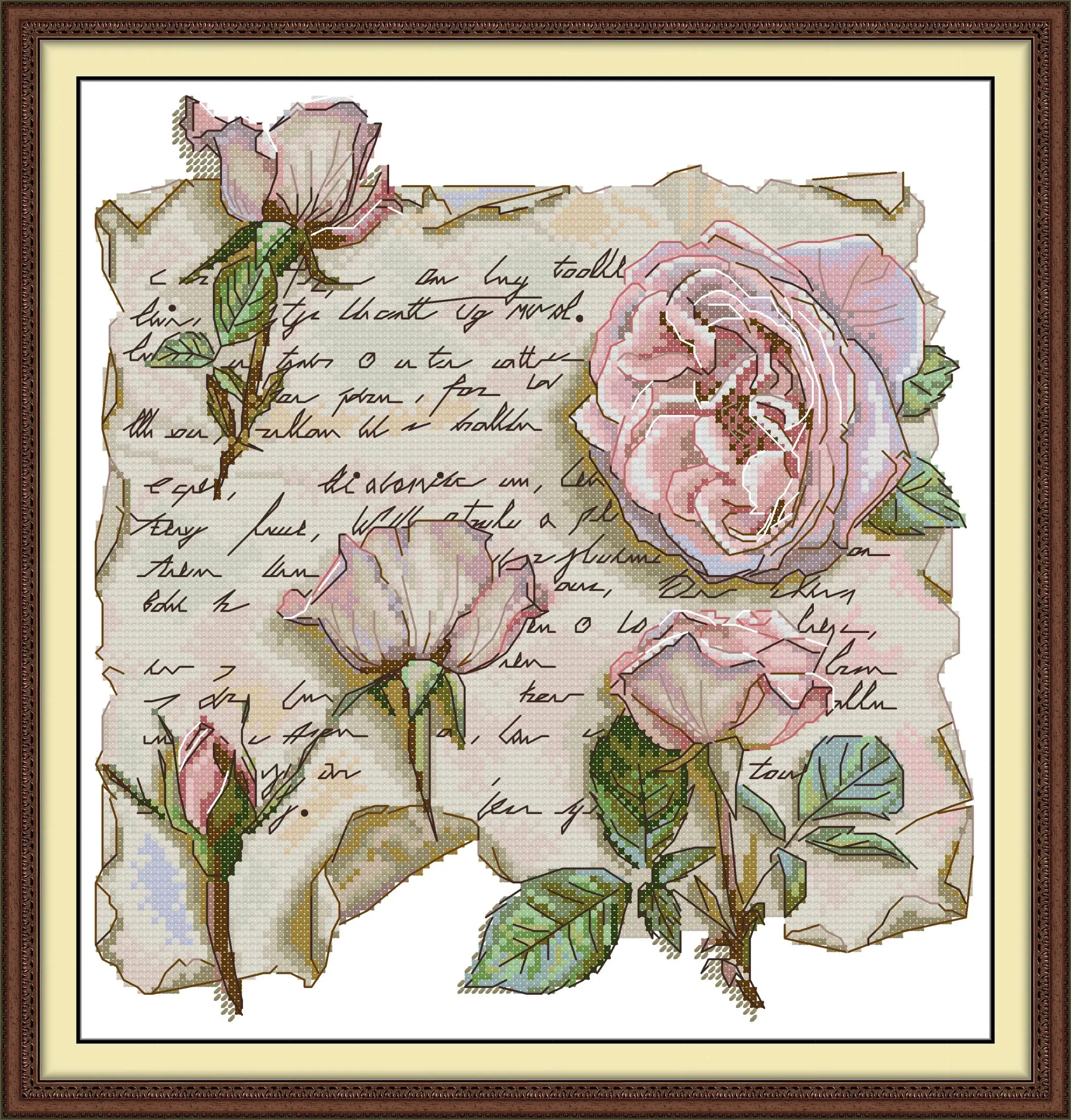 Maydear Cross Stitch Kit, 11CT/14CT/16CT/9CT Aida Fabric,DMC Threads Sewing Pattern Embroidery Set-Love letter from a rose
Maydear Cross Stitch Kit, 11CT/14CT/16CT/9CT Aida Fabric,DMC Threads Sewing Pattern Embroidery Set-Love letter from a rose