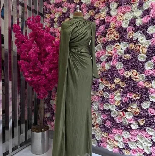 Women's Fashion Dress 2025 New Latest Hot Selling Style Style Unique Women's Elegant Irregular Pleated Slim Fit Green Dress
Women's Fashion Dress 2025 New Latest Hot Selling Style Style Unique Women's Elegant Irregular Pleated Slim Fit Green Dress