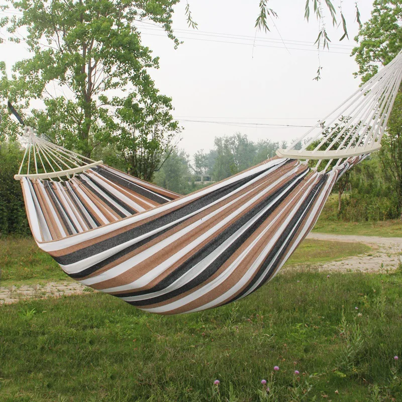 New Double-layer Widened Thickened Canvas Anti-rollover 60cm Wooden Pole Fringed Hammock Outdoor Camping FS-001
New Double-layer Widened Thickened Canvas Anti-rollover 60cm Wooden Pole Fringed Hammock Outdoor Camping FS-001