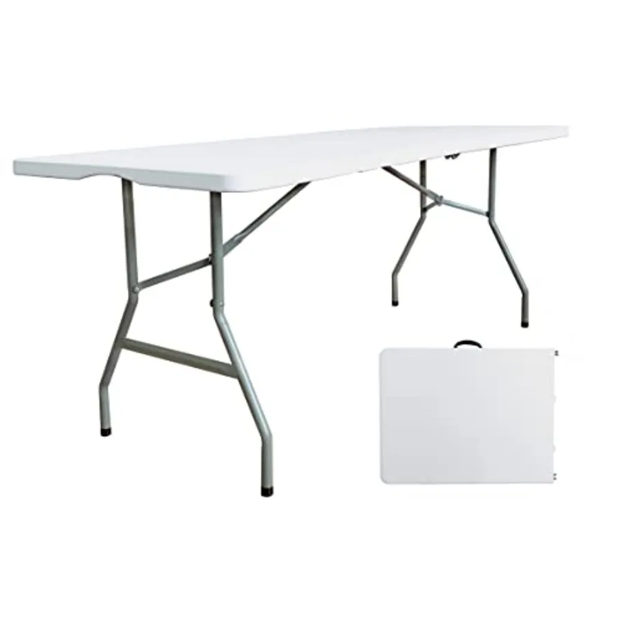 6 Feet Folding Table 6Feet Portable Plastic Picnic Table with Carrying Handle and Fold-in-Half Design 72 inch Foldable Table fo
6 Feet Folding Table 6Feet Portable Plastic Picnic Table with Carrying Handle and Fold-in-Half Design 72 inch Foldable Table fo