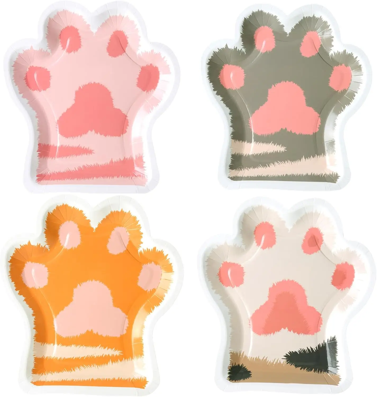 10pcs Cat's Paw Disposable Paper Plate Cake Snack Plate Ins Dessert Plate Tableware For Kids Camping Picnic Birthday Party Event
10pcs Cat's Paw Disposable Paper Plate Cake Snack Plate Ins Dessert Plate Tableware For Kids Camping Picnic Birthday Party Event