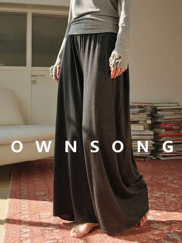 Женские шерстяные брюки Ownsong с широкими штанинами, повседневные, свободные, стройнящие, весна 2026, новые, комфортные, эластичные, прямого кроя
Женские шерстяные брюки Ownsong с широкими штанинами, повседневные, свободные, стройнящие, весна 2026, новые, комфортные, эластичные, прямого кроя