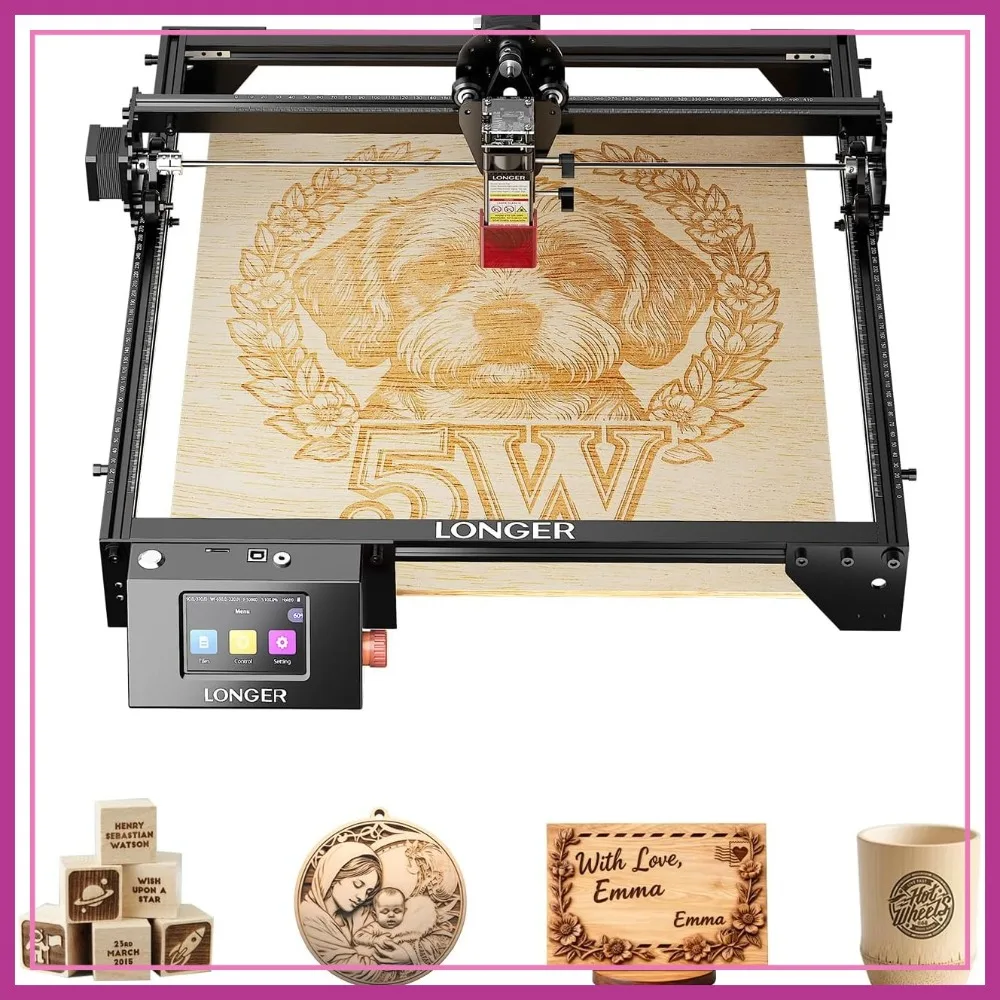 5W Laser Engraver Cutting Machine for Metal Wood, 3.5-Inch Touch Screen, Offline Engraving
5W Laser Engraver Cutting Machine for Metal Wood, 3.5-Inch Touch Screen, Offline Engraving