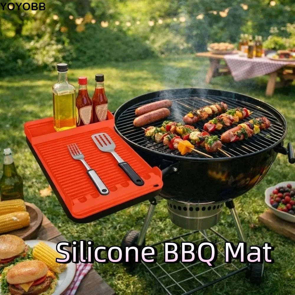 Protective Pad Heat-resistant Silicone BBQ Mat Multi-functional Large Grill Mat Non-Stick BBQ Tool Mat Baking
Protective Pad Heat-resistant Silicone BBQ Mat Multi-functional Large Grill Mat Non-Stick BBQ Tool Mat Baking