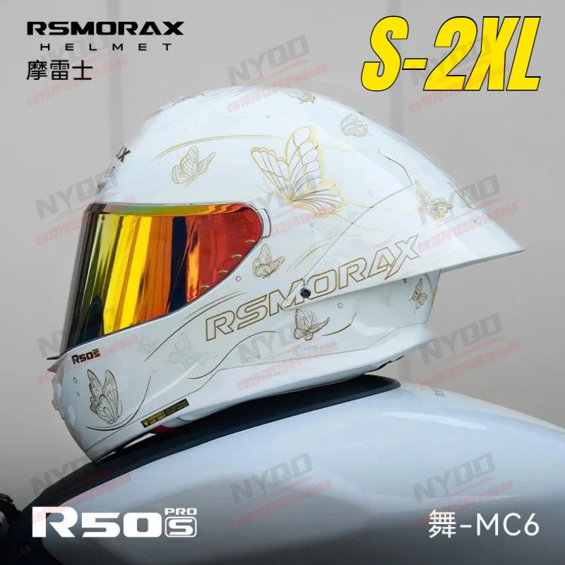 RSMORAX R50 New Color Motorcycle Helmet Big Tail Wing Men Women Helmet Full-face Safety Track Sports Helmet Cascos Para Moto
RSMORAX R50 New Color Motorcycle Helmet Big Tail Wing Men Women Helmet Full-face Safety Track Sports Helmet Cascos Para Moto