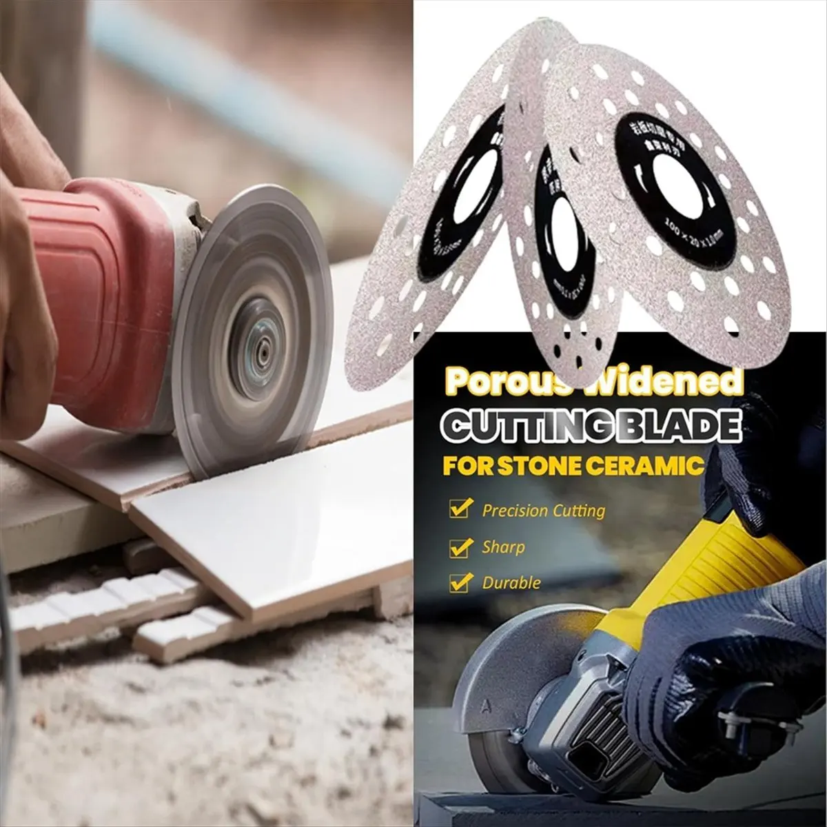 A73P 10 шт. пористое режущее лезвие для каменной керамики, алмазный шлифовальный круг для резки плитки для угловой шлифовальной машины
A73P 10 шт. пористое режущее лезвие для каменной керамики, алмазный шлифовальный круг для резки плитки для угловой шлифовальной машины