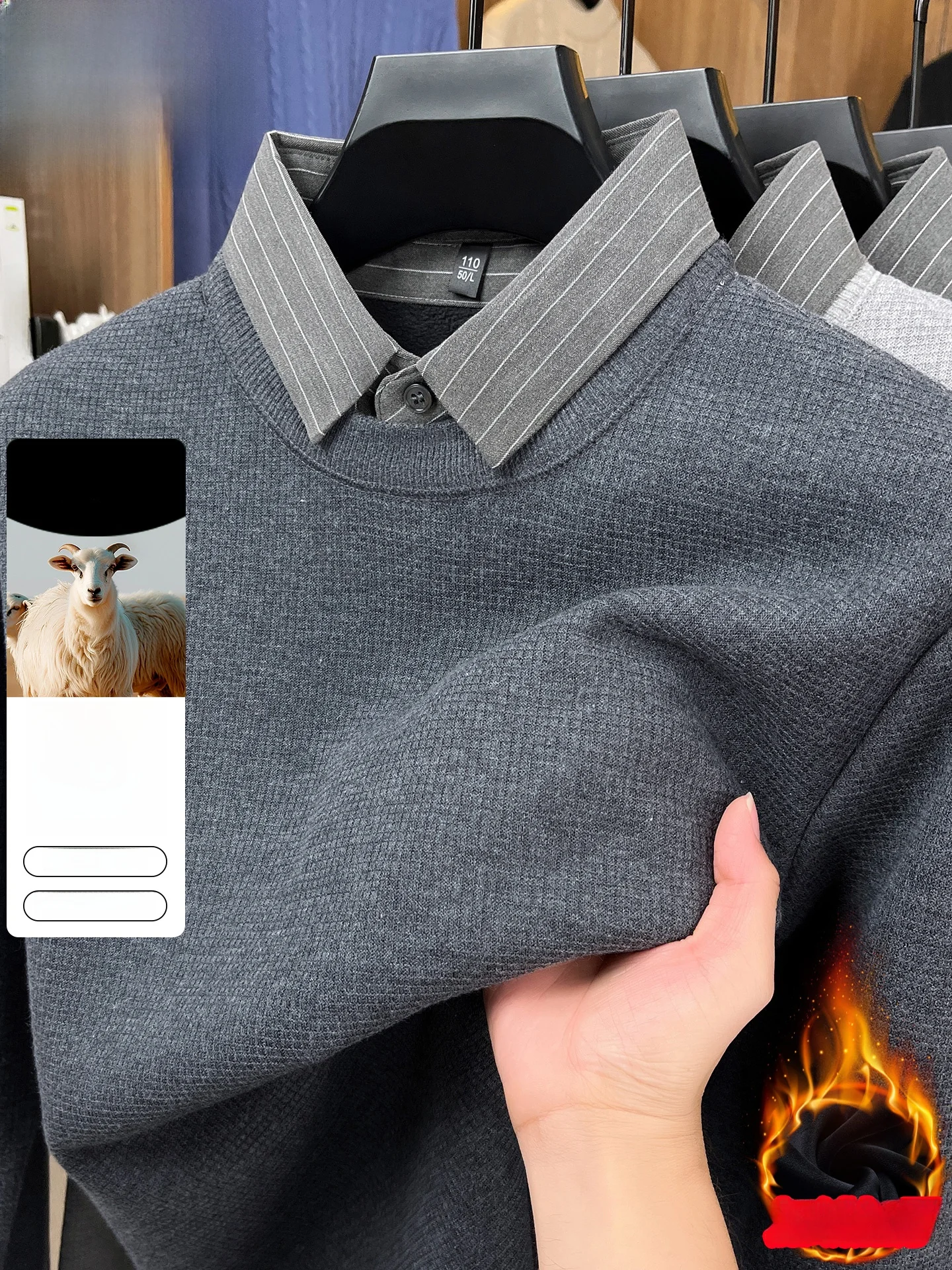 Утепленный вязаный свитер для мужчин с воротником-стойкой, теплый топ для среднего возраста, модный городской стиль
Утепленный вязаный свитер для мужчин с воротником-стойкой, теплый топ для среднего возраста, модный городской стиль