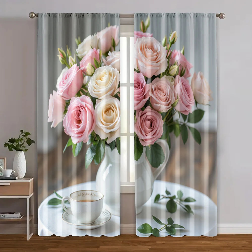 2pcs, Curtains&Window Treatment 2D print Floral Vase Theme Versatile Polyester Fabric (without rod) Thermal Insulation, and Room
2pcs, Curtains&Window Treatment 2D print Floral Vase Theme Versatile Polyester Fabric (without rod) Thermal Insulation, and Room