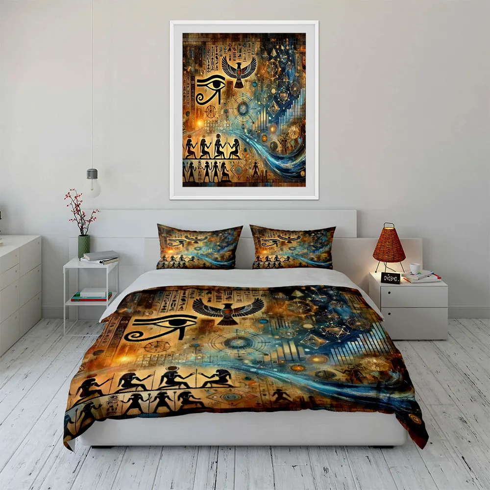 Ancient Egyptian Art Decoration Set Multiple sizes kid's and adults' bedroom Exquisite 3PC bedding set, gift
Ancient Egyptian Art Decoration Set Multiple sizes kid's and adults' bedroom Exquisite 3PC bedding set, gift