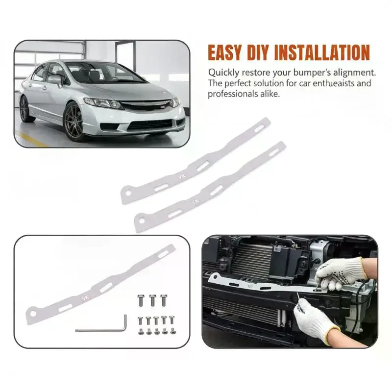 2Pcs Front Bumper Repair Metal Plate Buckle Broken Opening Rotten Buckle Repairer Bracket For 8th Generation Civic 2006-2011
2Pcs Front Bumper Repair Metal Plate Buckle Broken Opening Rotten Buckle Repairer Bracket For 8th Generation Civic 2006-2011