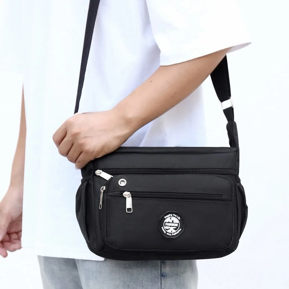 Leisure Multi-pocket Crossbody Bag Commute Zipper Shoulder Bag Large Capacity Canvas Men Business Bag Unisex
Leisure Multi-pocket Crossbody Bag Commute Zipper Shoulder Bag Large Capacity Canvas Men Business Bag Unisex