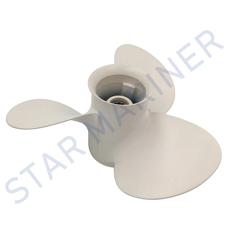 664-45945-00-EL 9 7/8x10 1/2 пропеллер для подвесного двигателя Yamaha 20HP 30HP алюминиевый сплав белый 3 лопасти 10 шлицевых зубьев R вращение
664-45945-00-EL 9 7/8x10 1/2 пропеллер для подвесного двигателя Yamaha 20HP 30HP алюминиевый сплав белый 3 лопасти 10 шлицевых зубьев R вращение