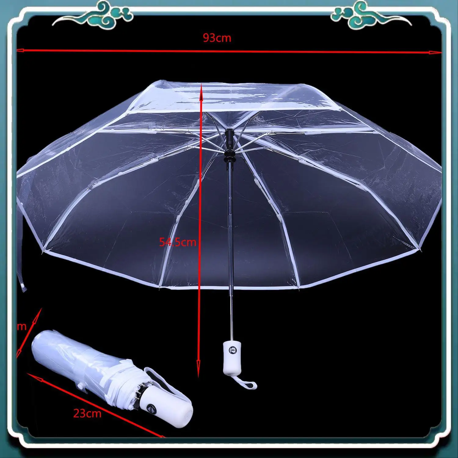 Reliable 2Pcs Transparent Automatic Umbrella Rain Women Men Sun Rain Auto Umbrella Compact Folding Windproof Style Clear Umbrell
Reliable 2Pcs Transparent Automatic Umbrella Rain Women Men Sun Rain Auto Umbrella Compact Folding Windproof Style Clear Umbrell