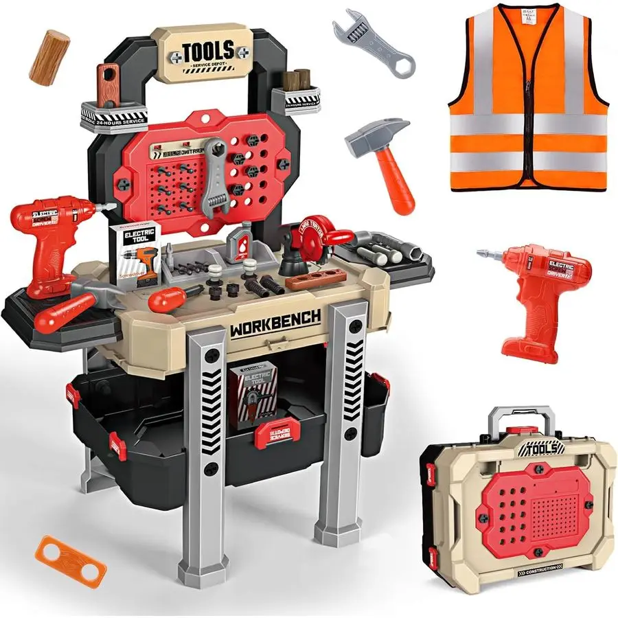 Инструментальный стенд с реалистичными инструментами и электрической дрелью, подходит для 35 лет, чтобы собрать свои собственные игрушечные верстаки, 79 шт. Реалистичный
Инструментальный стенд с реалистичными инструментами и электрической дрелью, подходит для 35 лет, чтобы собрать свои собственные игрушечные верстаки, 79 шт. Реалистичный