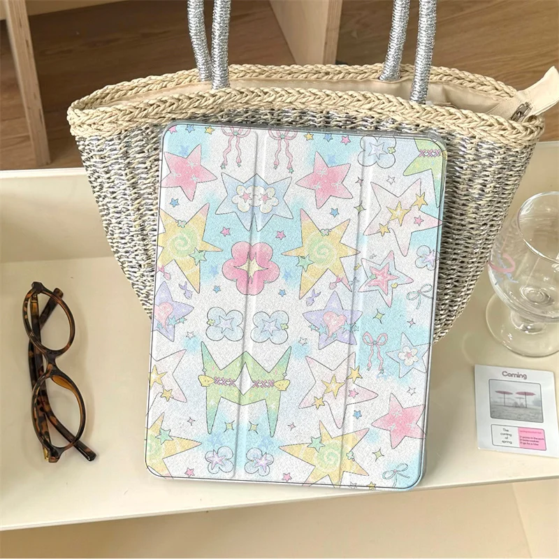 New Blue stars For iPad Pro 11 inch Air 2024 iPad Air 5/4 10.9 10th 7/8 10.2 9.7 inch Air3 10.5 mini 6/5/4 Cover with Pen Holder
New Blue stars For iPad Pro 11 inch Air 2024 iPad Air 5/4 10.9 10th 7/8 10.2 9.7 inch Air3 10.5 mini 6/5/4 Cover with Pen Holder