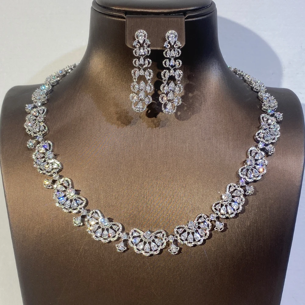 New Design Nigeria 2pcs Bridal Zirconia Jewelry Sets For Women Party, Luxury Dubai Wedding CZ Necklaces Accessory Girl Gift 7 Mallzona S3785e71622c14e52b091b1ead0844cc4q New Design Nigeria 2pcs Bridal Zirconia Jewelry Sets For Women Party, Luxury Dubai Wedding CZ Necklaces Accessory Girl Gift Mallzona